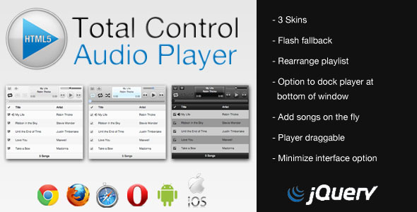 Total Control HTML5 Audio Player