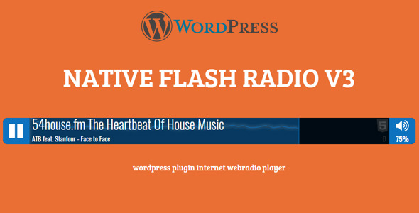 Native HTML5 Radio Player WP Plugin