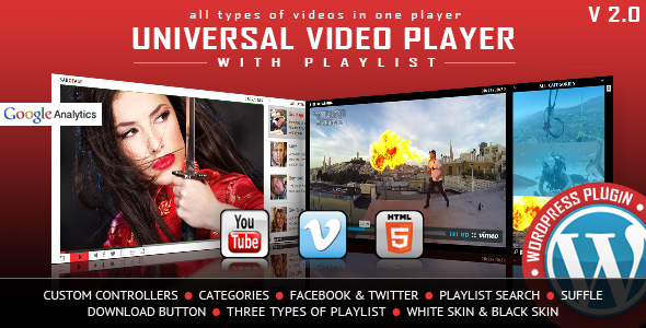 Universal Video Player - HTML5 Video Player WP plugin